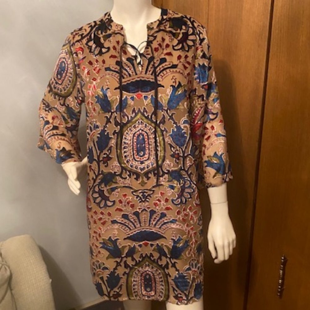 Feathers by Tolani Velvet Burnout Dress Anthropologie